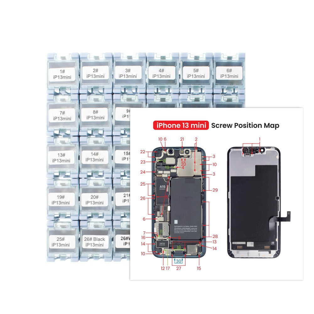 Full Set Screws Replacement Part for iPhone 13 mini Full Set Screws Replacement Part for iPhone 13 mini